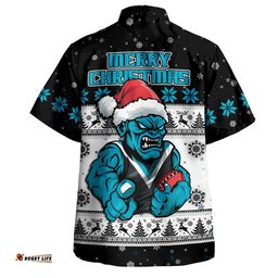 RugbyLife Shop Port Adelaide Hawaiian Shirt Special Ugly Christmas Holiday Footy Fans