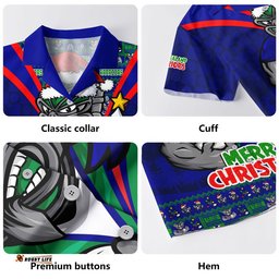 RugbyLife Shop New Zealand Warriors Hawaiian Shirt Merry Christmas Festive Spirit Edition