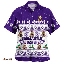 RugbyLife Shop Fremantle Hawaiian Shirt Special Ugly Christmas Holiday Footy Fans