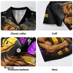 RugbyLife Shop Hawthorn Hawaiian Shirt Anzac Day In Memory Of Animals That Served