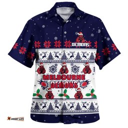 RugbyLife Shop Melbourne Hawaiian Shirt Special Ugly Christmas Holiday Footy Fans