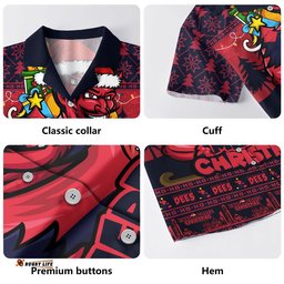 RugbyLife Shop Melbourne Hawaiian Shirt Festive Holiday Merry Christmas Vibe