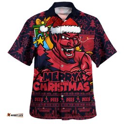 RugbyLife Shop Melbourne Hawaiian Shirt Festive Holiday Merry Christmas Vibe