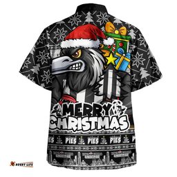RugbyLife Shop Collingwood Hawaiian Shirt Festive Holiday Merry Christmas Vibe