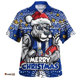RugbyLife Shop North Melbourne Hawaiian Shirt Ugly Christmas Knit Patterns Vintage Jersey