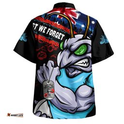 RugbyLife Shop New South Wales Blues Hawaiian Shirt Anzac Remembrance Of The Fallen