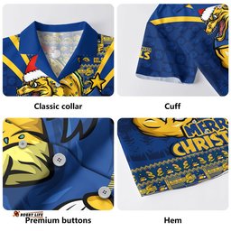 RugbyLife Shop Parramatta Eels Hawaiian Shirt Merry Christmas Festive Spirit Edition