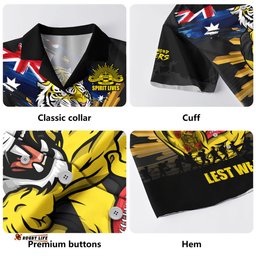 RugbyLife Shop Richmond Hawaiian Shirt ANZAC Day Honour And Football Legacy
