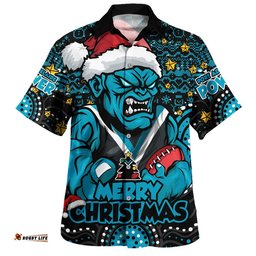 RugbyLife Shop Port Adelaide Hawaiian Shirt Ugly Christmas Knit Patterns Vintage Jersey