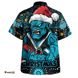 RugbyLife Shop Port Adelaide Hawaiian Shirt Ugly Christmas Knit Patterns Vintage Jersey