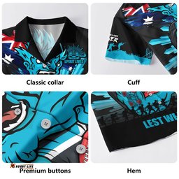 RugbyLife Shop Port Adelaide Hawaiian Shirt ANZAC Day Honour And Football Legacy