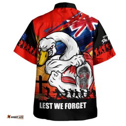 RugbyLife Shop Sydney Swans Hawaiian Shirt ANZAC Day Honour And Football Legacy