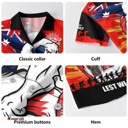 RugbyLife Shop Sydney Swans Hawaiian Shirt ANZAC Day Honour And Football Legacy