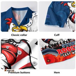 RugbyLife Shop Sydney Roosters Hawaiian Shirt Anzac Day Remembrance Of Courage Loyalty Valor