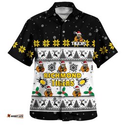 RugbyLife Shop Richmond Hawaiian Shirt Special Ugly Christmas Holiday Footy Fans