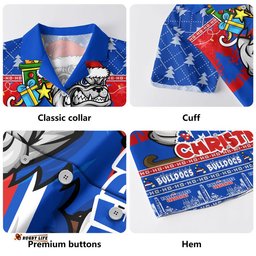 RugbyLife Shop Western Bulldogs Hawaiian Shirt Festive Holiday Merry Christmas Vibe