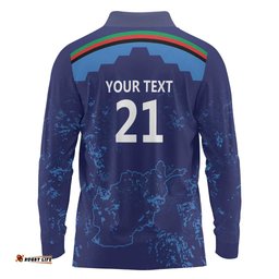 Afghan Atalans Cricket Custom Long Sleeve Polo Shirt Afghanistan Map with Sporty Style LT9