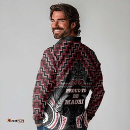 Aotearoa Long Sleeve Polo Shirt Proud To Be Maori LT05