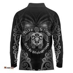 Aotearoa Toitu Te Tiriti Long Sleeve Polo Shirt Ka Mua Ka Muri LT05