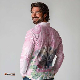 Australia Koala Valentine's Day Long Sleeve Polo Shirt Koalified To Be Your Valentine LT14