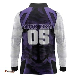 Custom Fremantle Football Long Sleeve Polo Shirt Dockers Anchor Sporty Style DT05