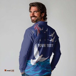 Bondi Beach Pray For Australia Personalised Long Sleeve Polo Shirt LT9