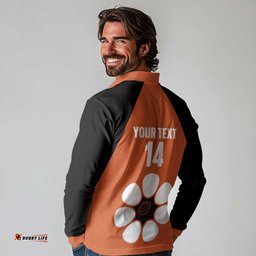 Custom Northern Territory Bowls Australia Long Sleeve Polo Shirt Go Champions Sporty Style LT14