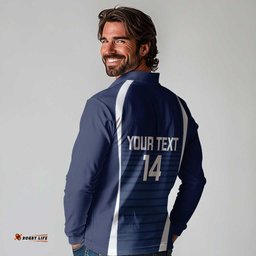 Custom Victoria Cricket Long Sleeve Polo Shirt Go Champions - Sporty Style LT14