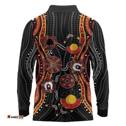 NAIDOC Week 2026 Long Sleeve Polo Shirt Together We Rise Together We Stay Deadly LT9