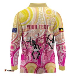 NAIDOC Week 2026 Indigenous Personalized Long Sleeve Polo Shirt LT7