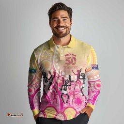NAIDOC Week 2026 Indigenous Personalized Long Sleeve Polo Shirt LT7