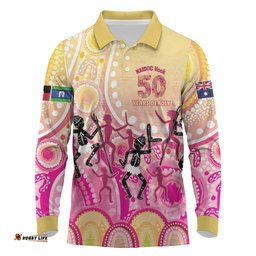 NAIDOC Week 2026 Indigenous Personalized Long Sleeve Polo Shirt LT7