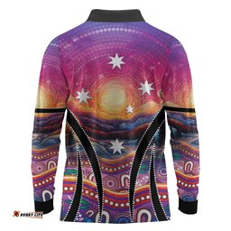 NAIDOC Week 2026 Long Sleeve Polo Shirt Eternal Spirit Tree LT05