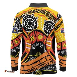 Western Australia Golden State Long Sleeve Polo Shirt LT9