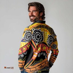 Western Australia Golden State Long Sleeve Polo Shirt LT9