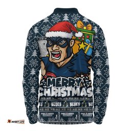 Carlton Long Sleeve Polo Shirt Festive Holiday Merry Christmas Vibe