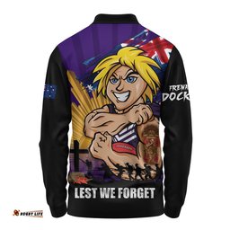 Fremantle Long Sleeve Polo Shirt ANZAC Day Honour And Football Legacy