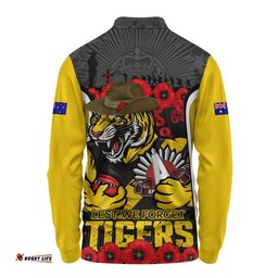 Richmond Long Sleeve Polo Shirt Lest We Forget In Eternal Honor And Duty