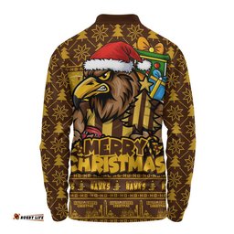 Hawthorn Long Sleeve Polo Shirt Festive Holiday Merry Christmas Vibe