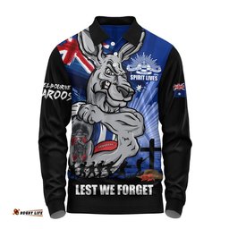 North Melbourne Long Sleeve Polo Shirt ANZAC Day Honour And Football Legacy