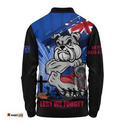Western Bulldogs Long Sleeve Polo Shirt ANZAC Day Honour And Football Legacy