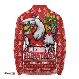 Sydney Swans Long Sleeve Polo Shirt Festive Holiday Merry Christmas Vibe