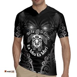 Aotearoa Toitu Te Tiriti Rugby Jersey Ka Mua Ka Muri LT05