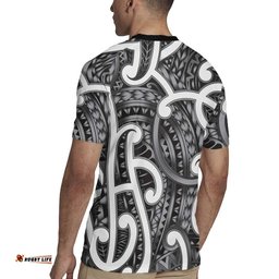 Aotearoa Maori Kowhaiwhai Rugby Jersey Kiwikiwi Puhoro and Patiki LT9