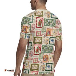 Aussie Birds Christmas La La Land Rugby Jersey Beige Vintage Stamp Edition LT9