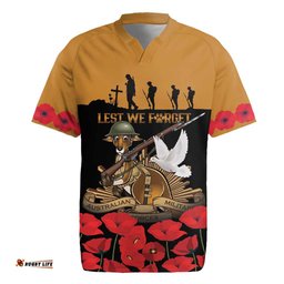 Australia ANZAC Day Personalised Rugby Jersey Honouring The Animals That Served LT9