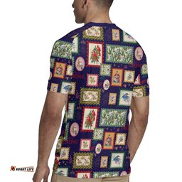 Aussie Birds Christmas La La Land Rugby Jersey Navy Blue Vintage Stamp Edition LT9