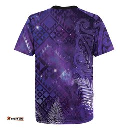 Aotearoa Taniko Matariki Rugby Jersey Cosmic Violet LT7