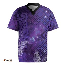 Aotearoa Taniko Matariki Rugby Jersey Cosmic Violet LT7