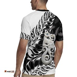 Aotearoa Manaia NZ Maori Silver Fern Rugby Jersey LT14